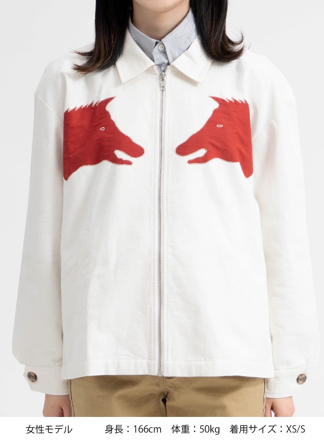 BOAR APPLIQUE JACKET|ボア アップリケ ジャケットボア アップリケ