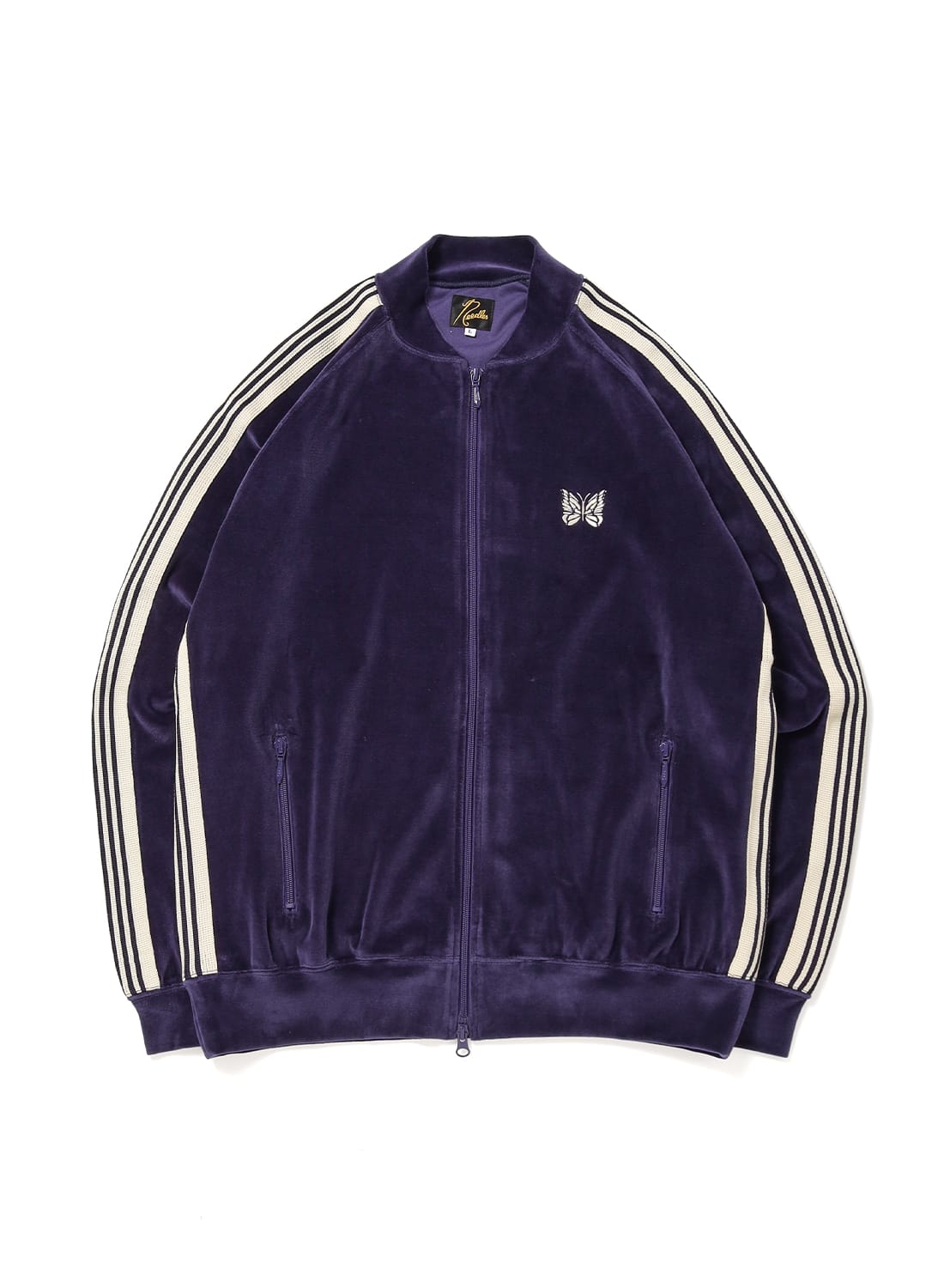 RIB COLLAR TRACK JACKET - C/PE VELOUR|リブカラー トラック