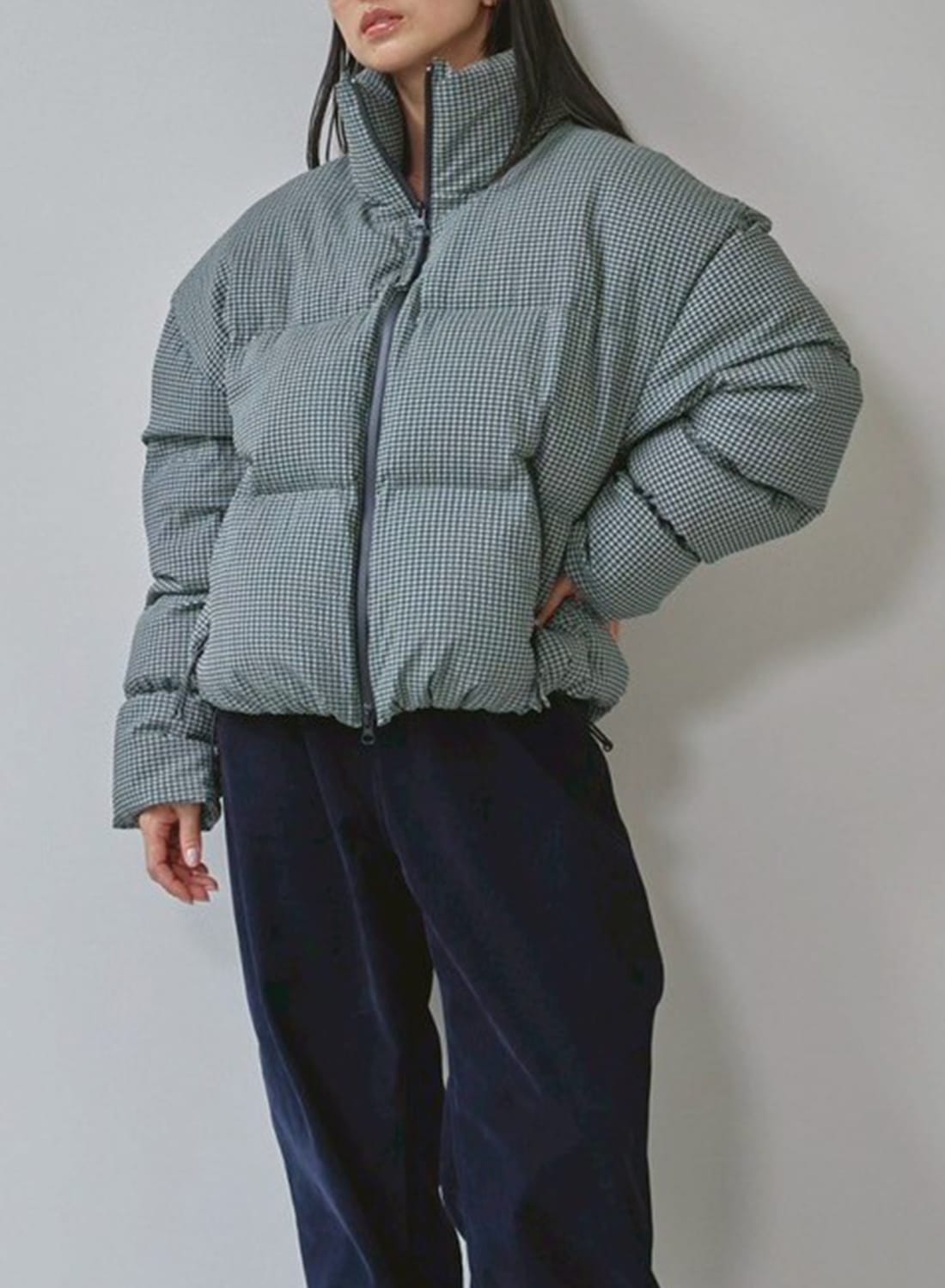 CHECK DAWN JACKET|チェック ダウン ジャケットチェック ダウン