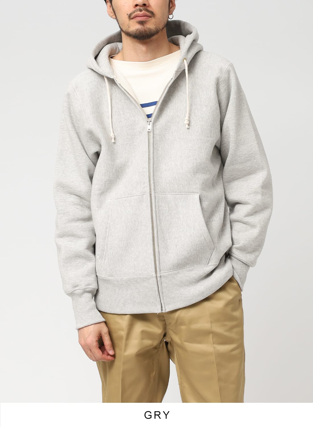 LOT.487|Lot.487 無地 リバースウィーブタイプ フルジップパーカーLot