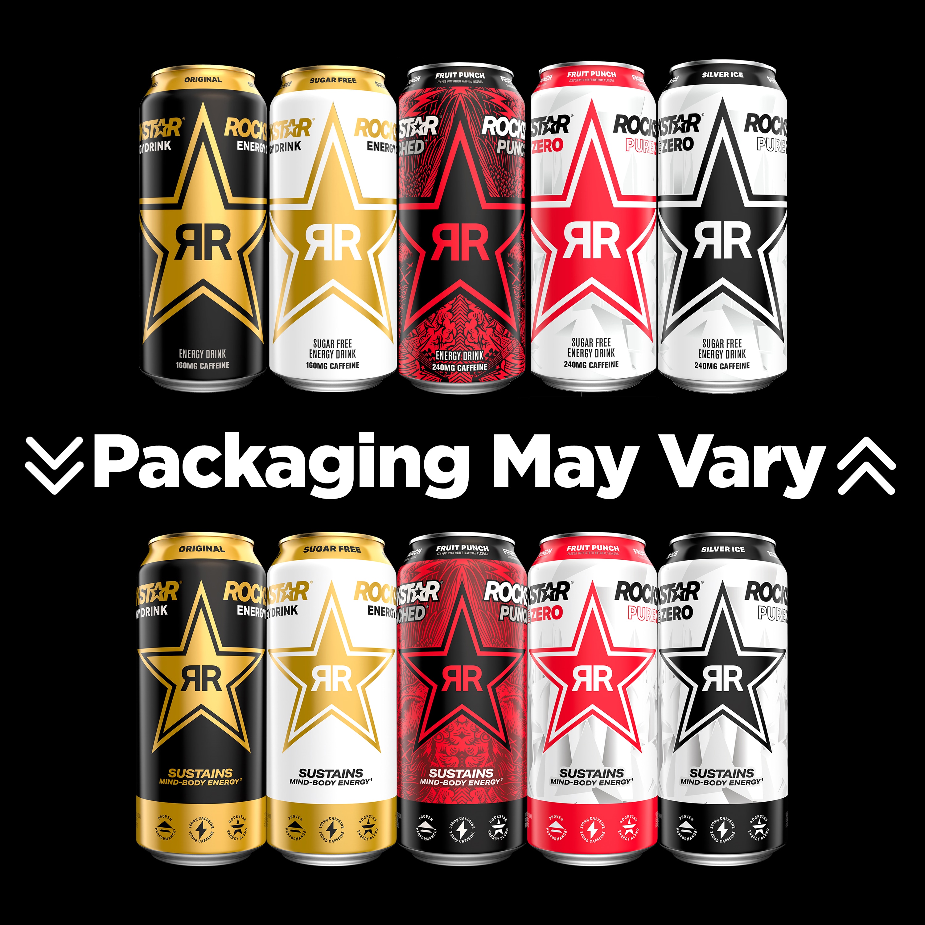 Rockstar Energy Drink 16 Fl Oz Citrus Can - Original Flavor Soft