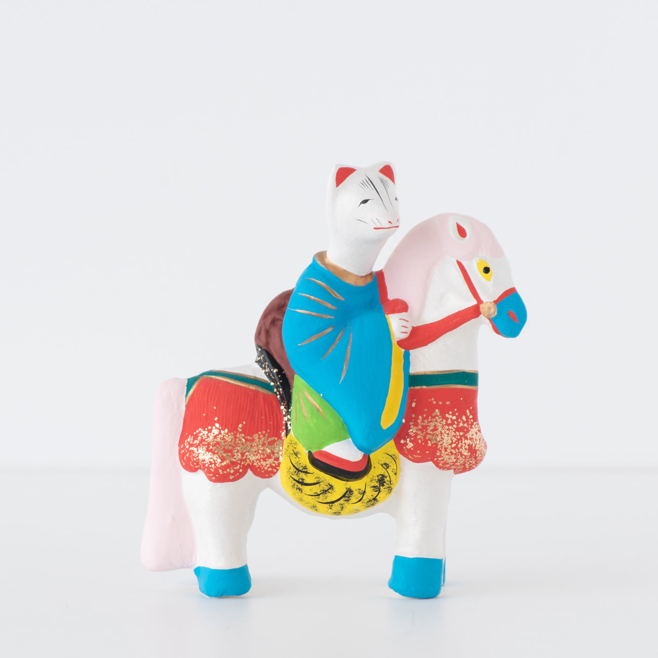 伏見人形 狐の馬乗り | 京都の伝統工芸品の通販サイト – MOCAD ONLINE SHOP