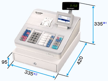 シャープ電子レジスター XE-A207W XE-A207B