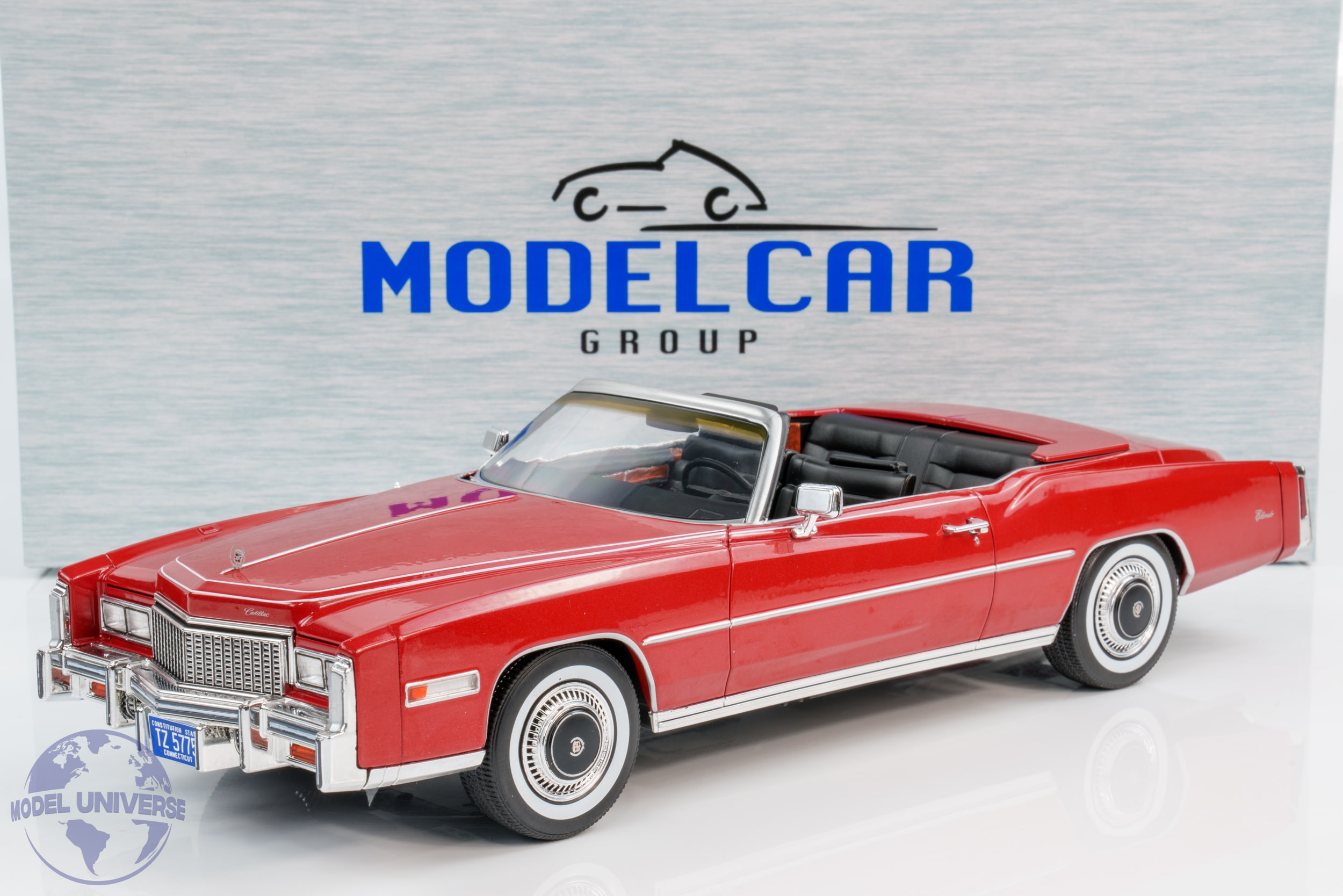 MCG 1:18 Cadillac Eldorado Convertible 1976 Metallic Red (MCG18471