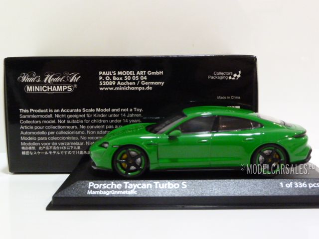 Porsche Taycan Turbo S Mamba Green Met. 1:43 410068471 MINICHAMPS