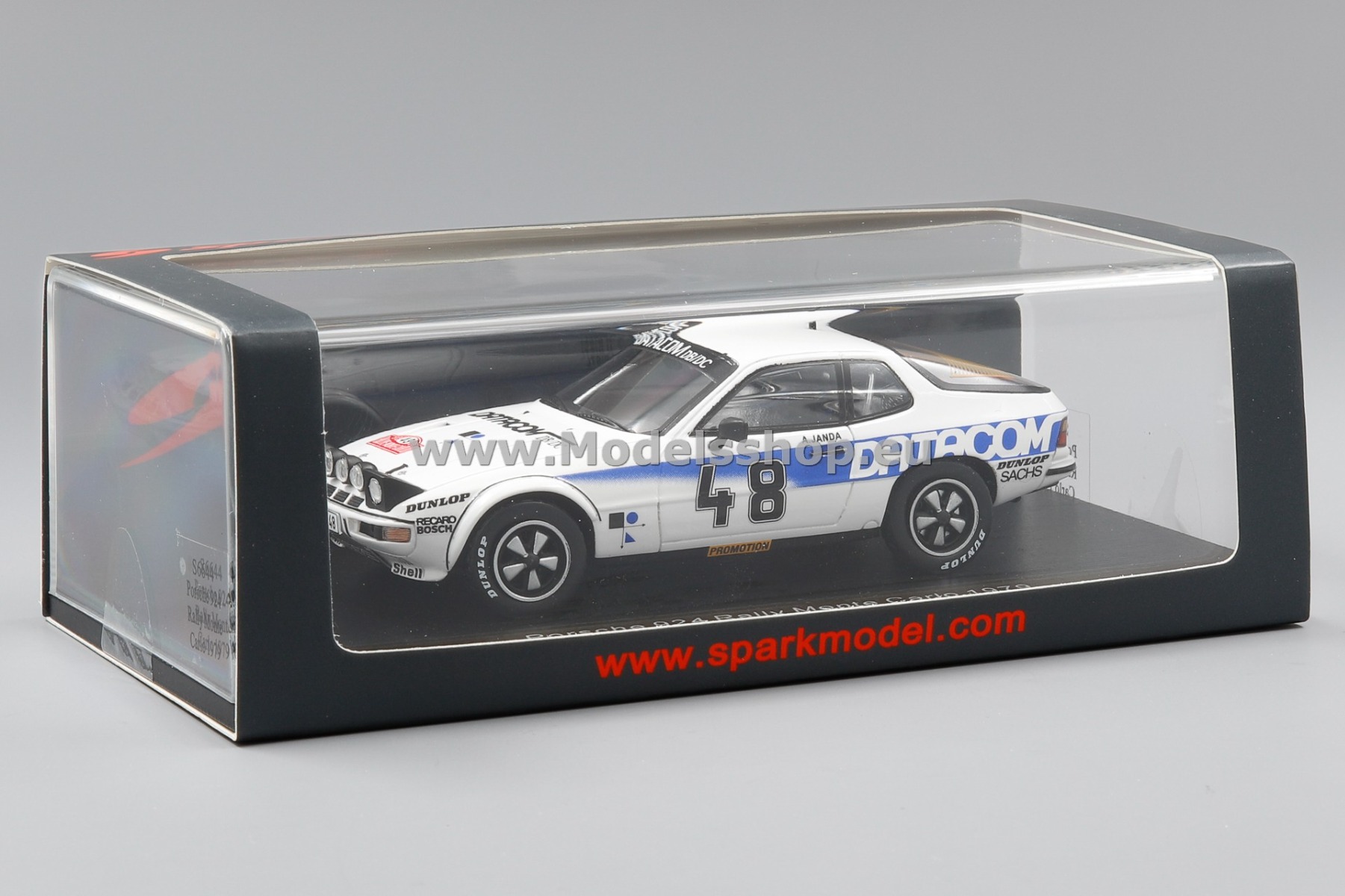 Spark S6644 Porsche 924 Carrera GTS No.48 Rally Monte Carlo 1979