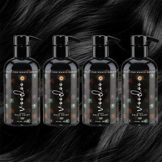 8 Oz - Black Hair Dye - Semi Permanent | Vegan & Cruelty Free