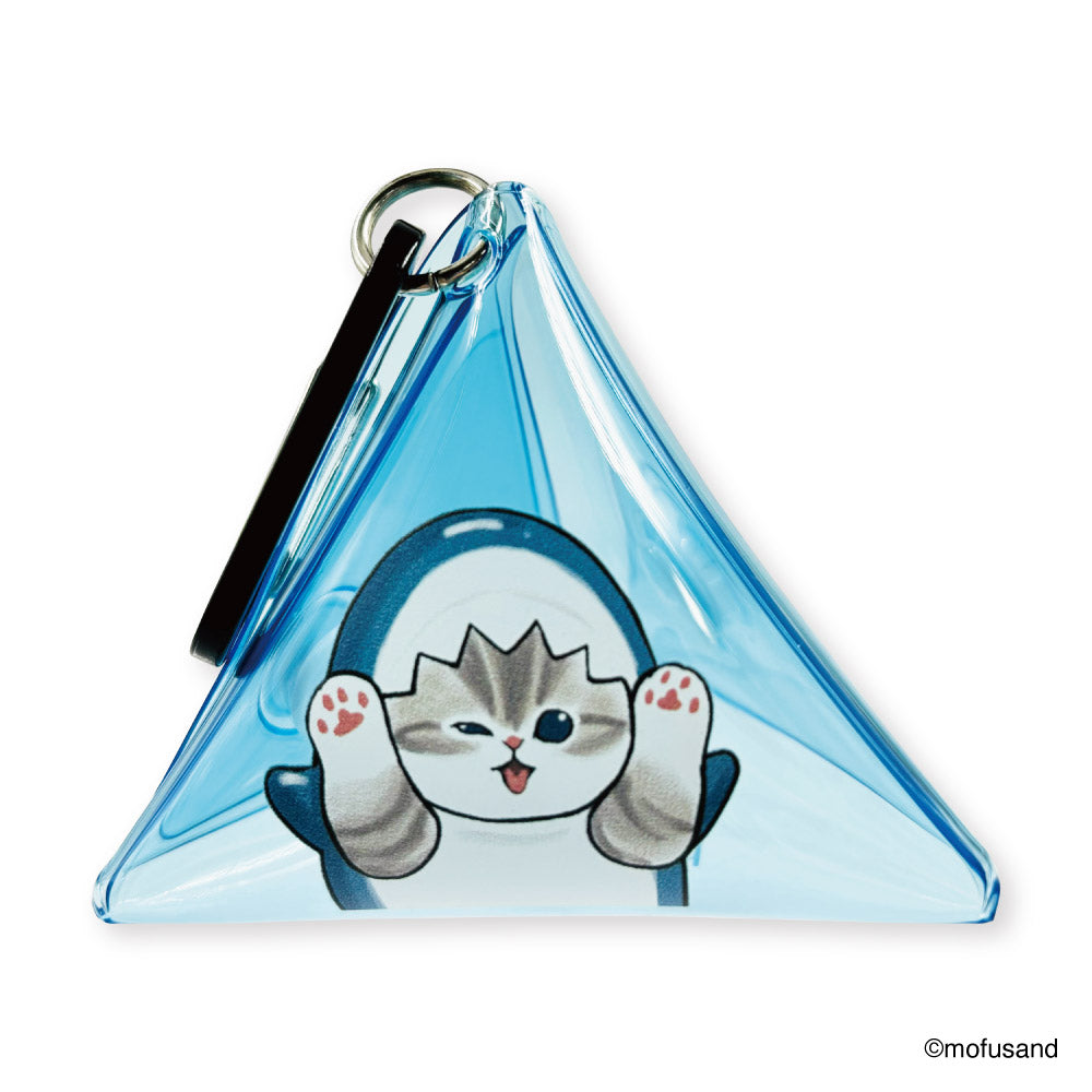 mofusand クリア三角ポーチ(サメにゃん) | mofusandもふもふマーケット
