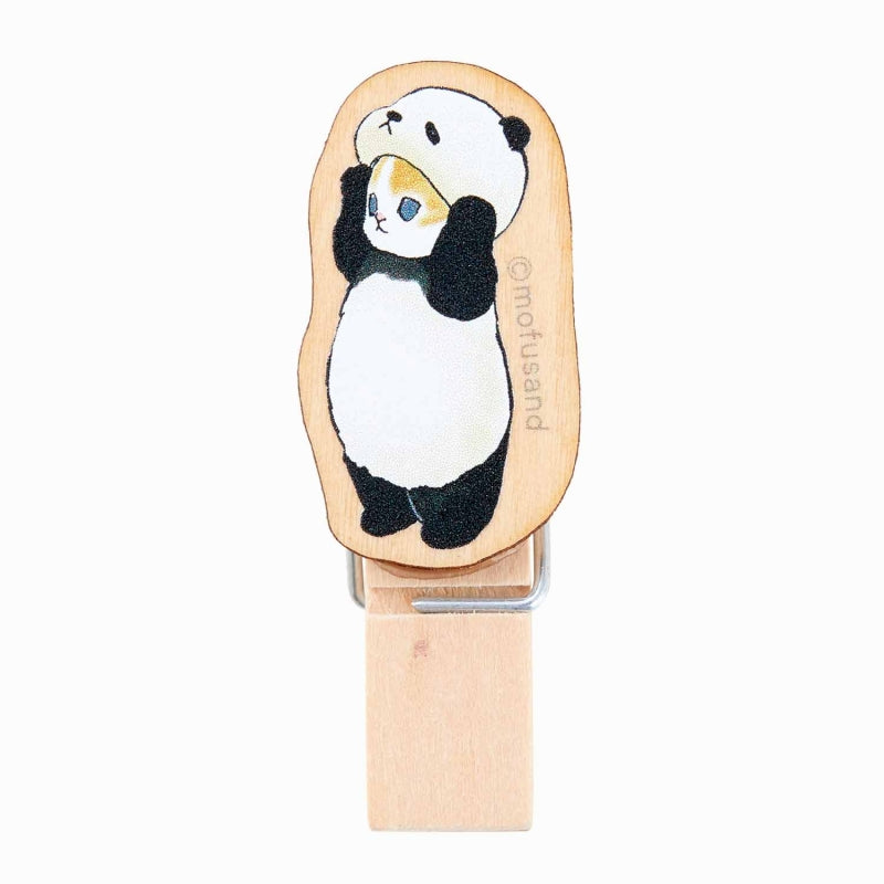 mofusand ウッドクリップ(パンダにゃん) | mofusandもふもふマーケット