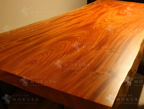 ダイニングテーブルxケヤキ【東京都文京区 個人住宅】モダンな空間にも