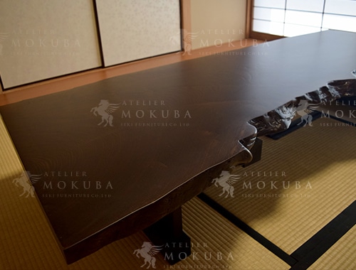 ローテーブルx神代ケヤキ【神奈川県金沢区】神代欅 座卓テーブル | 一