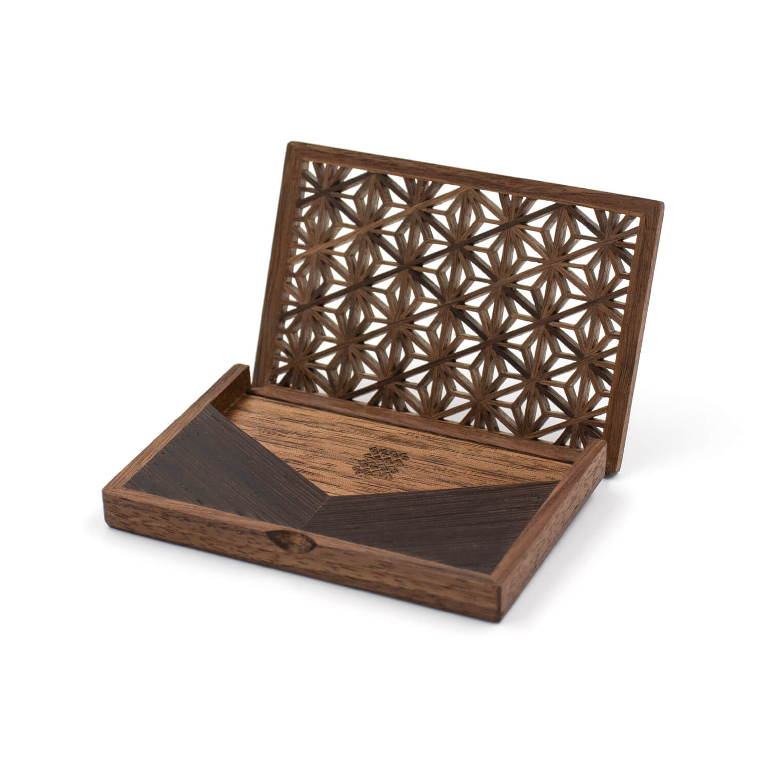 Enishi ウェンジ Mokutopiaオリジナル 組子細工のカードケース 木製