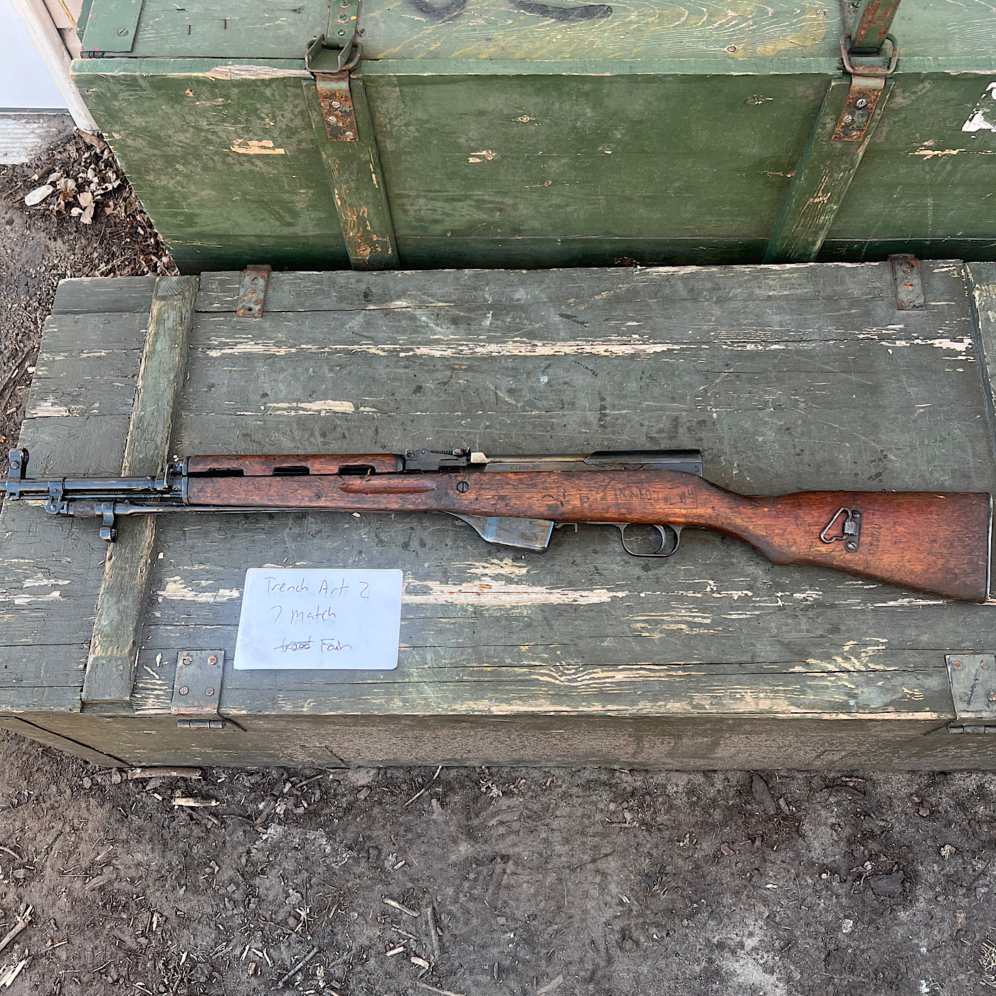 Albanian SKS Rifle - Trench Art - 7.62x39mm - Moka's Raifus