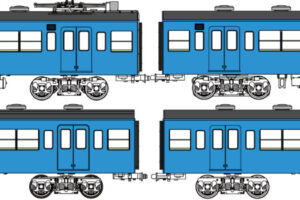 トラムウェイ】(HO)103系（低運転台•非ユニット窓•非冷房車•青緑1号
