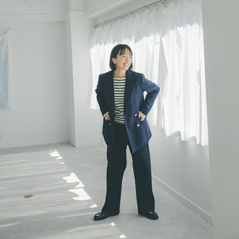 ハイウエストデニムペインターパンツ (インディゴ) | もりのがっこう公式