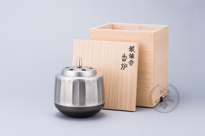 田中正幸 銀朧銀接合せ香炉 | 森銀器製作所