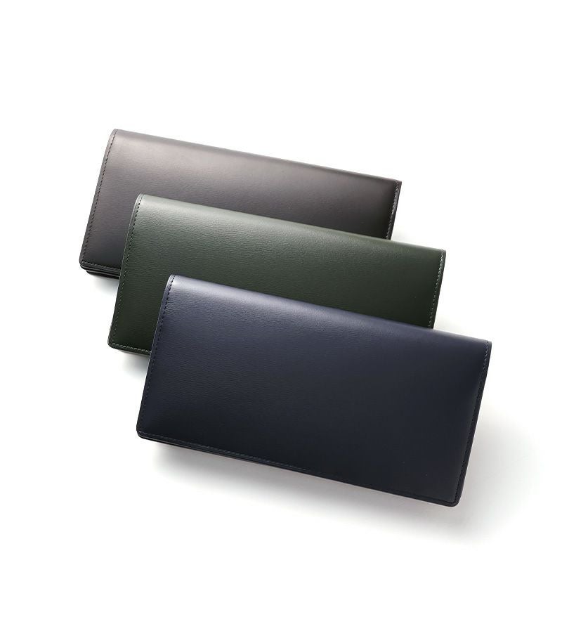 ファスナー付き通しマチ長財布｜ボックスカーフ |革製品CYPRIS