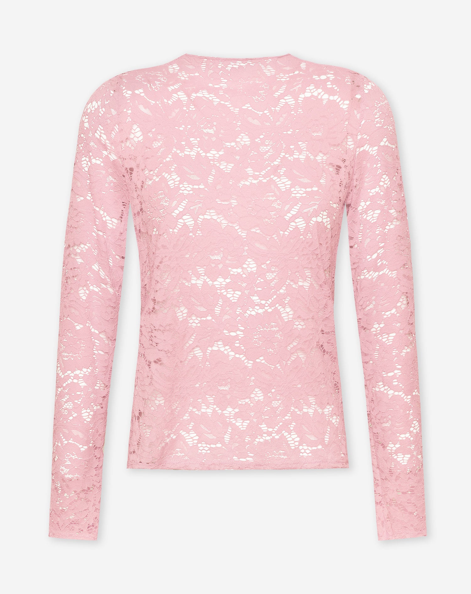 FLOWER LACE TOP LIGHT PINK | Most Wanted