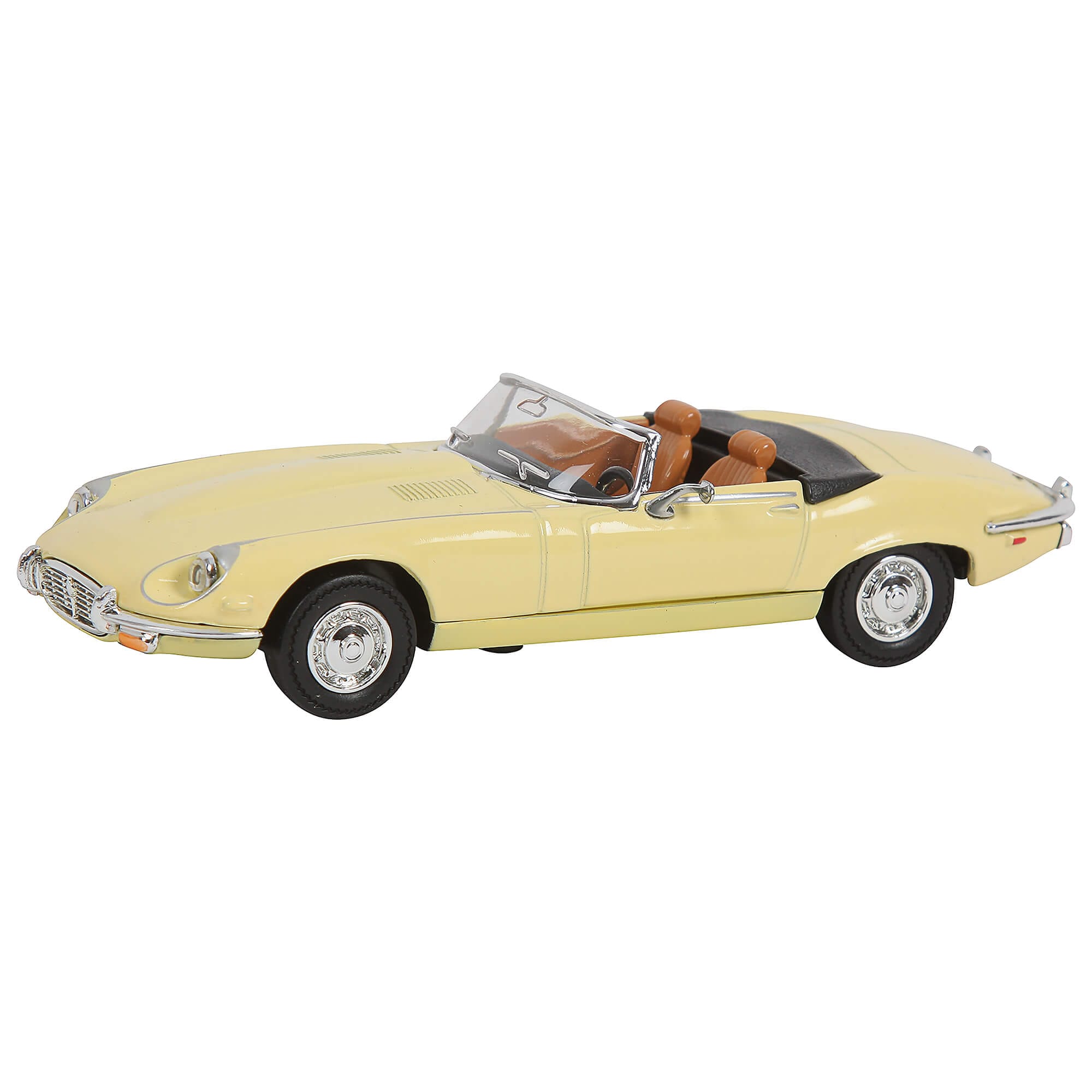 1971 Jaguar E-Type Roadster Yellow 1/43 Diecast Model Car | Moss