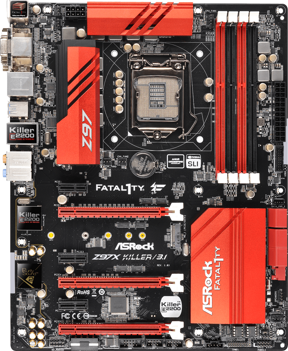 Asrock Fatal1ty Z97X Killer/3.1 - Motherboard Specifications On