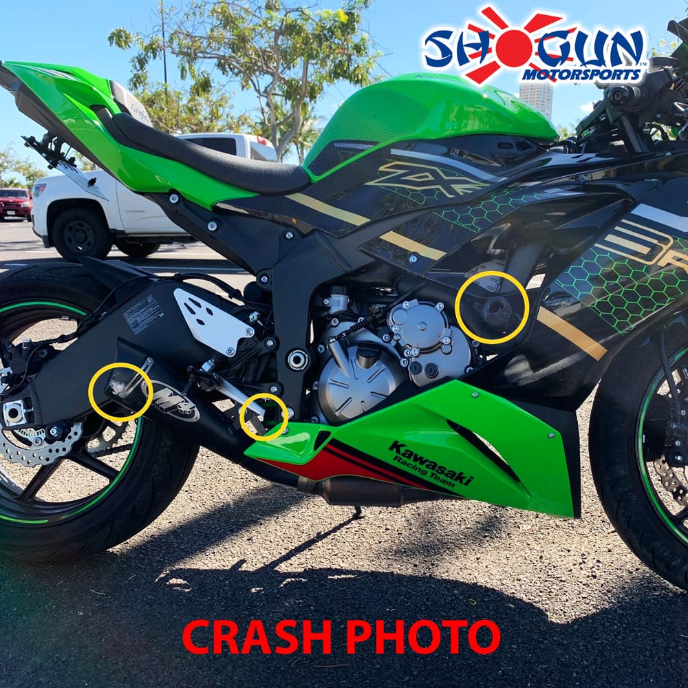 ZX6R 19-23 NO CUT Black Frame Sliders – Moto911.com