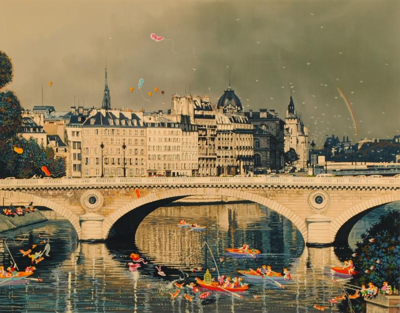 インテリアの絵画をシルクスクリーンの版画で制作したヒロ・ヤマガタの