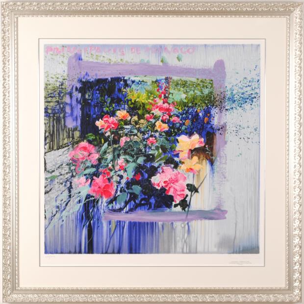 ホアキン・トレンツ・リャドがシルクスクリーンの版画で制作した花の