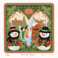 吉村明子がシルクスクリーンの版画で制作した絵を通販で販売