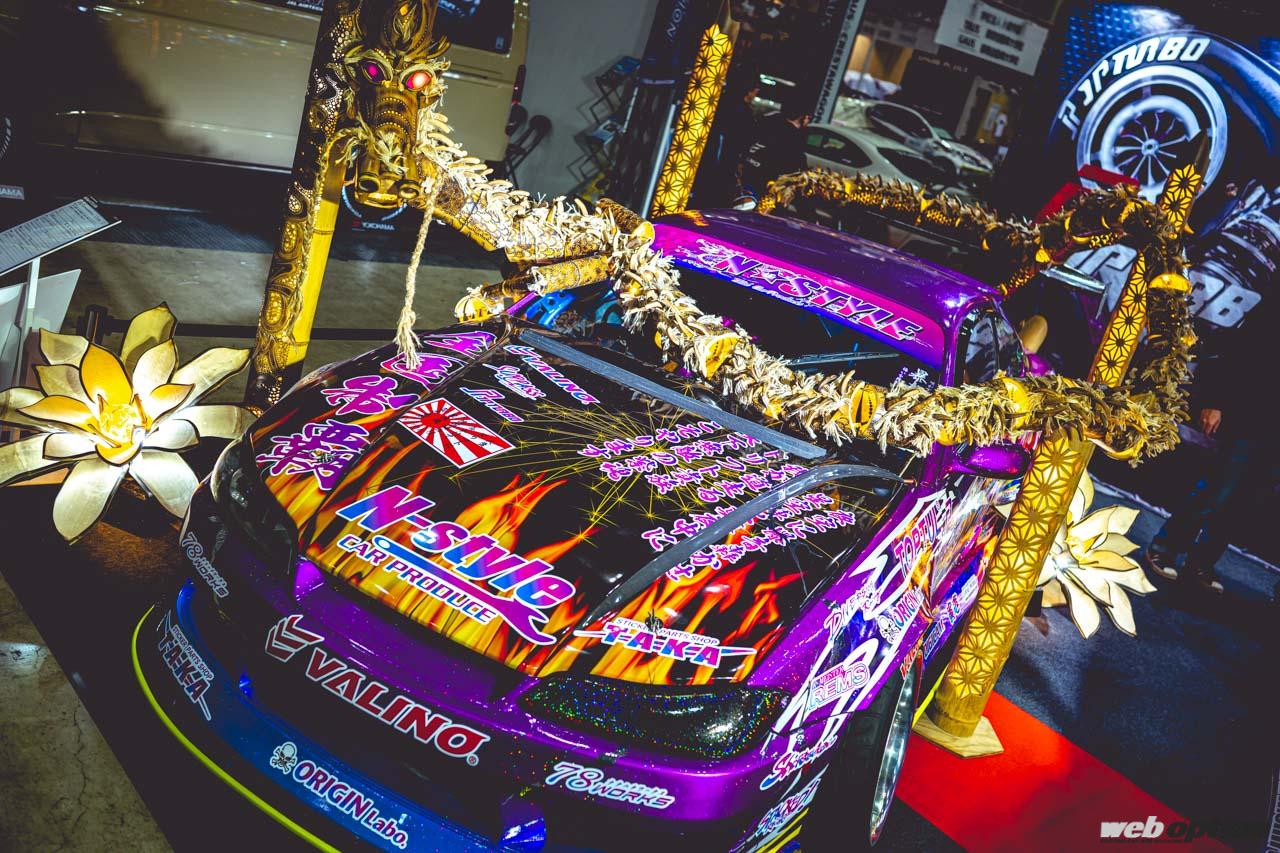 これが真の竹ヤリマフラーだ!?』ドリ車と竹アートの超異色