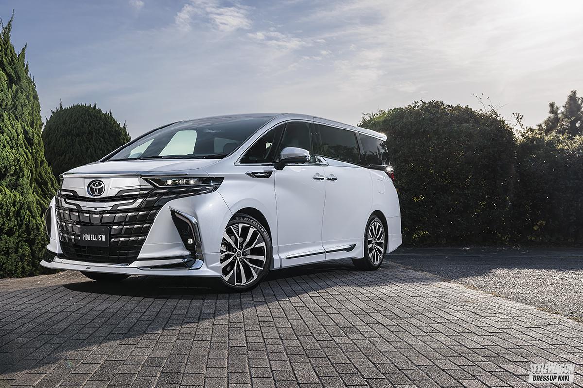 新型アルファードにはやっぱりメッキが似合う！ モデリスタのボディ