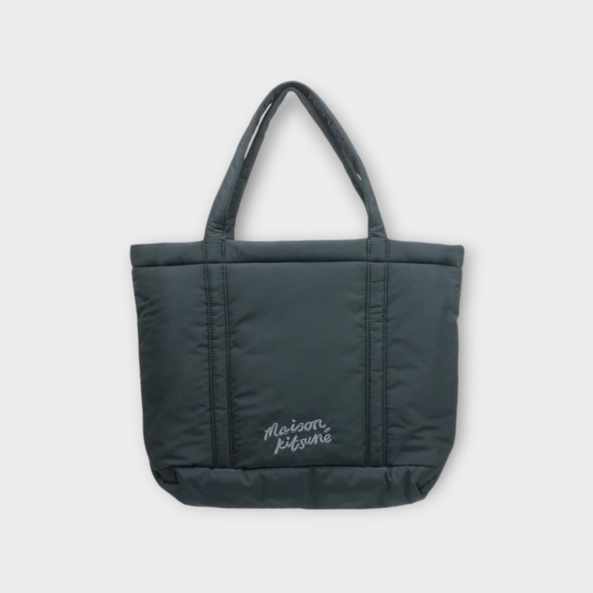 MAISON KITSUNÉ FOX HEAD PUFFER MEDIUM TOTE – mou by ACROPOLIS