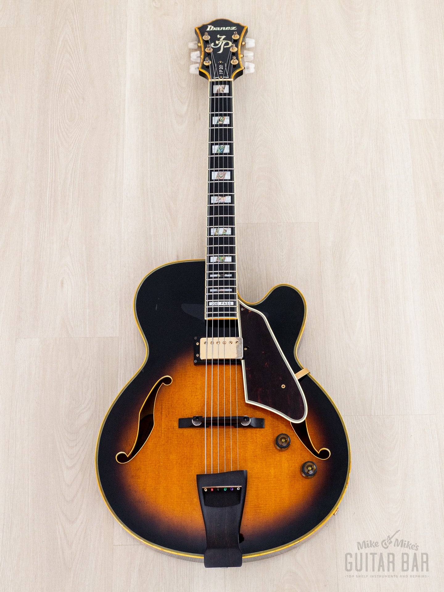 1988 Ibanez JP20 Joe Pass Signature Archtop Electric Guitar Sunburst w