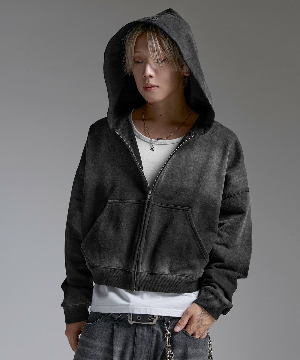サンフェードショート丈ZIPパーカー | MSG