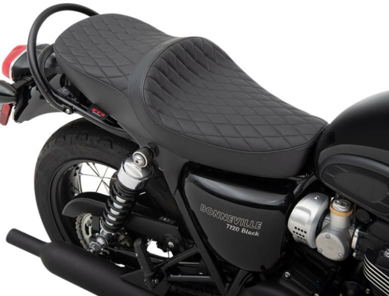 Z1R シート クラシック タックロール ブラック トライアンフ T100