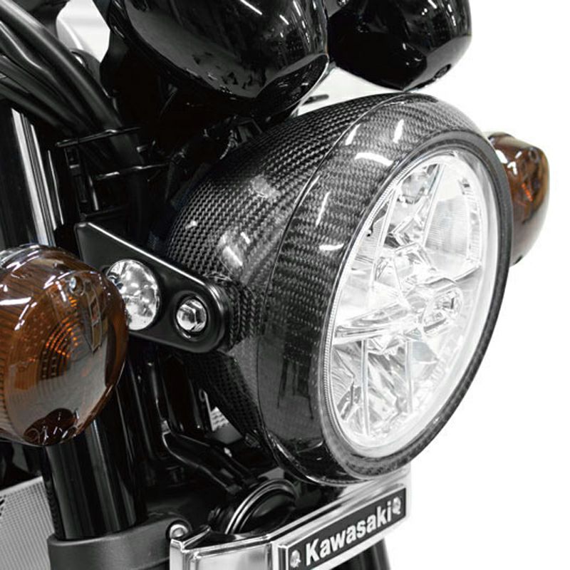 カワサキ Z900RS カーボンヘッドライトリム アーキ | バイクカスタム
