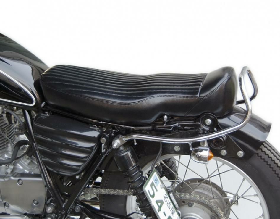 ヤマハ SR400/500 薄型ベーツタイプ TTシート ブラウン×ブラック