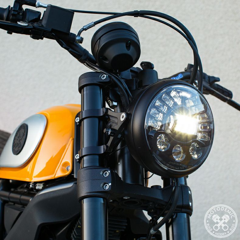 DUCATI スクランンブラー 19- EVO-S LED ヘッドライト MOTODEMIC