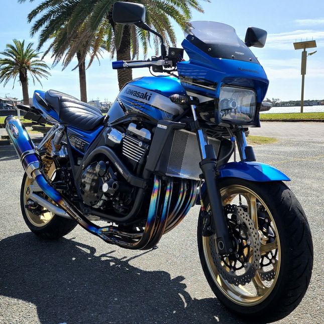 ZRX1200DAEG/1200R/1100 LOWシート ゲル入り タックロール 艶あり