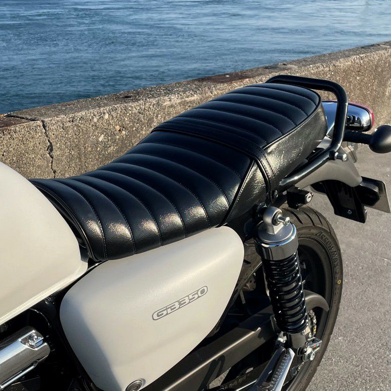 ホンダ GB350 シート タックロール ブラック 