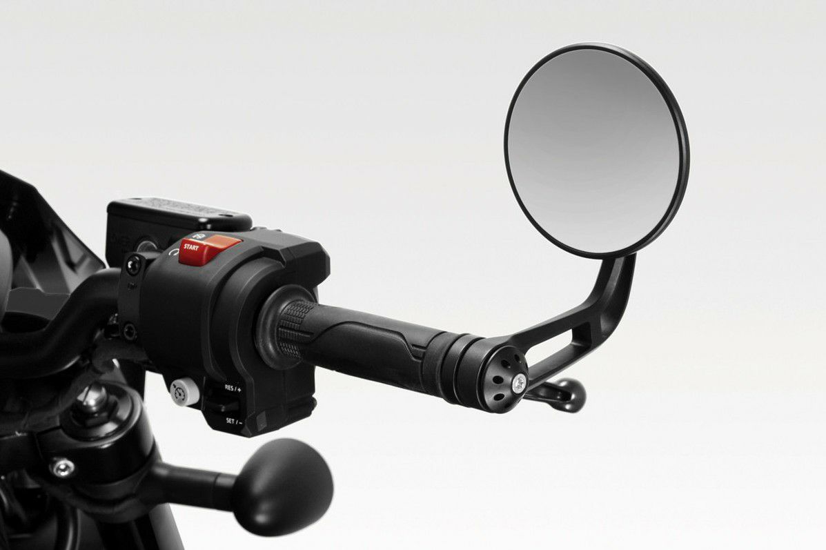 レブル1100 バーエンドミラー EXENTIAL SS ブラック Eマーク付き DPM