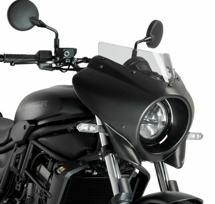 カワサキ エリミネーター ヘッドライトガード(ビレット/ブラック