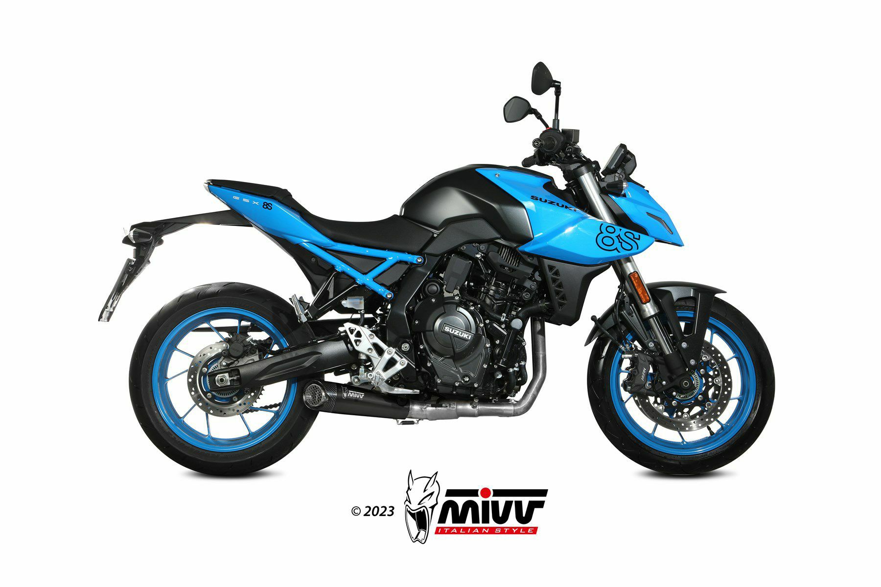 MIVV フルシステムマフラー X-M5 ブラックステンレス SUZUKI GSX-8S