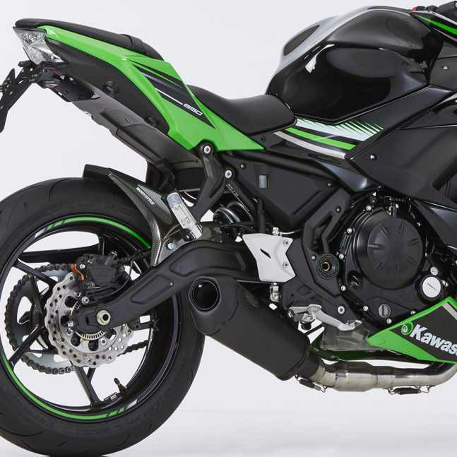 HURRIC フルエキゾーストマフラー Supersport ブラック KAWASAKI Ninja