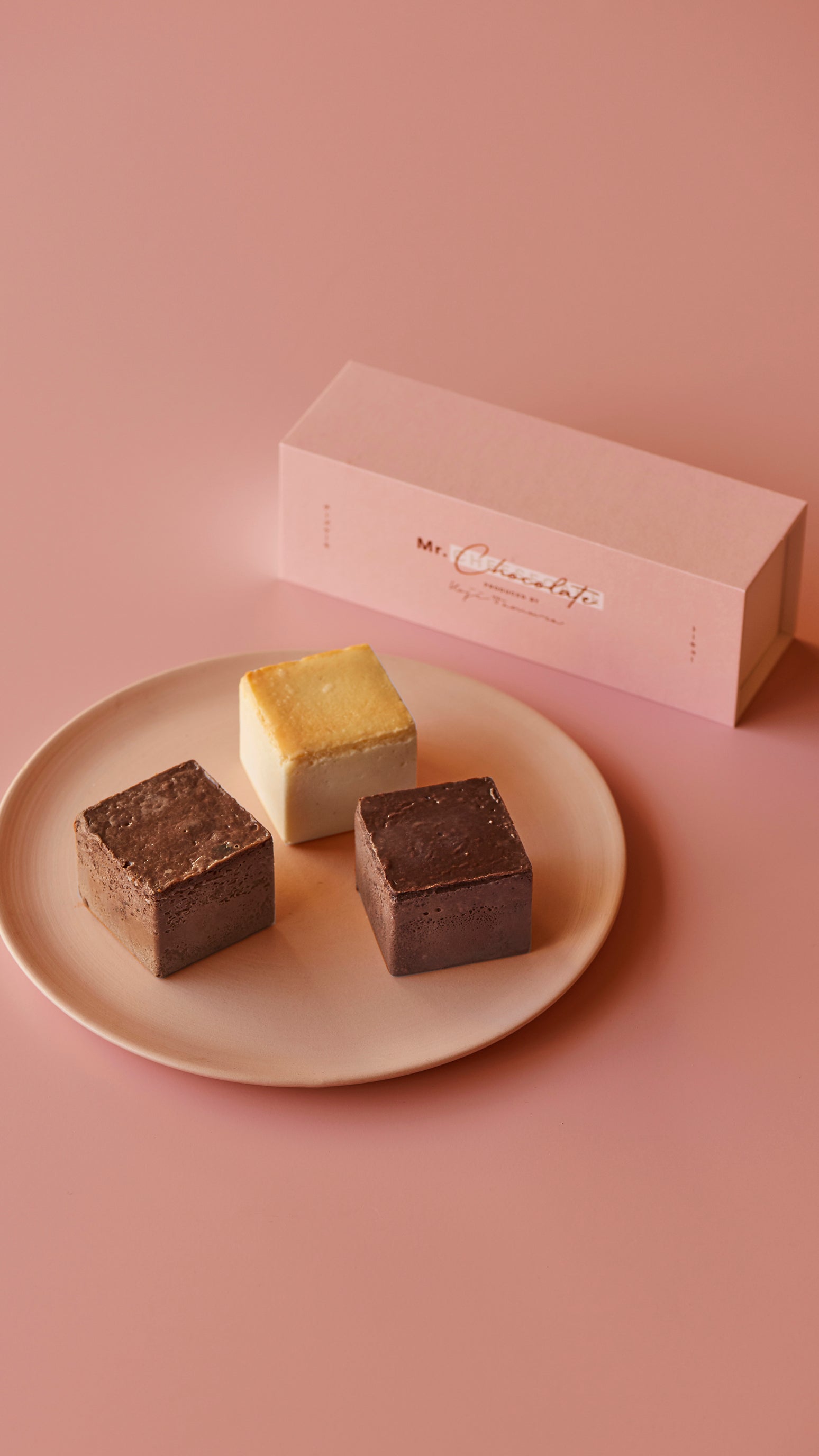 Mr. CHEESECAKE assorted 3-Cube Chocolate