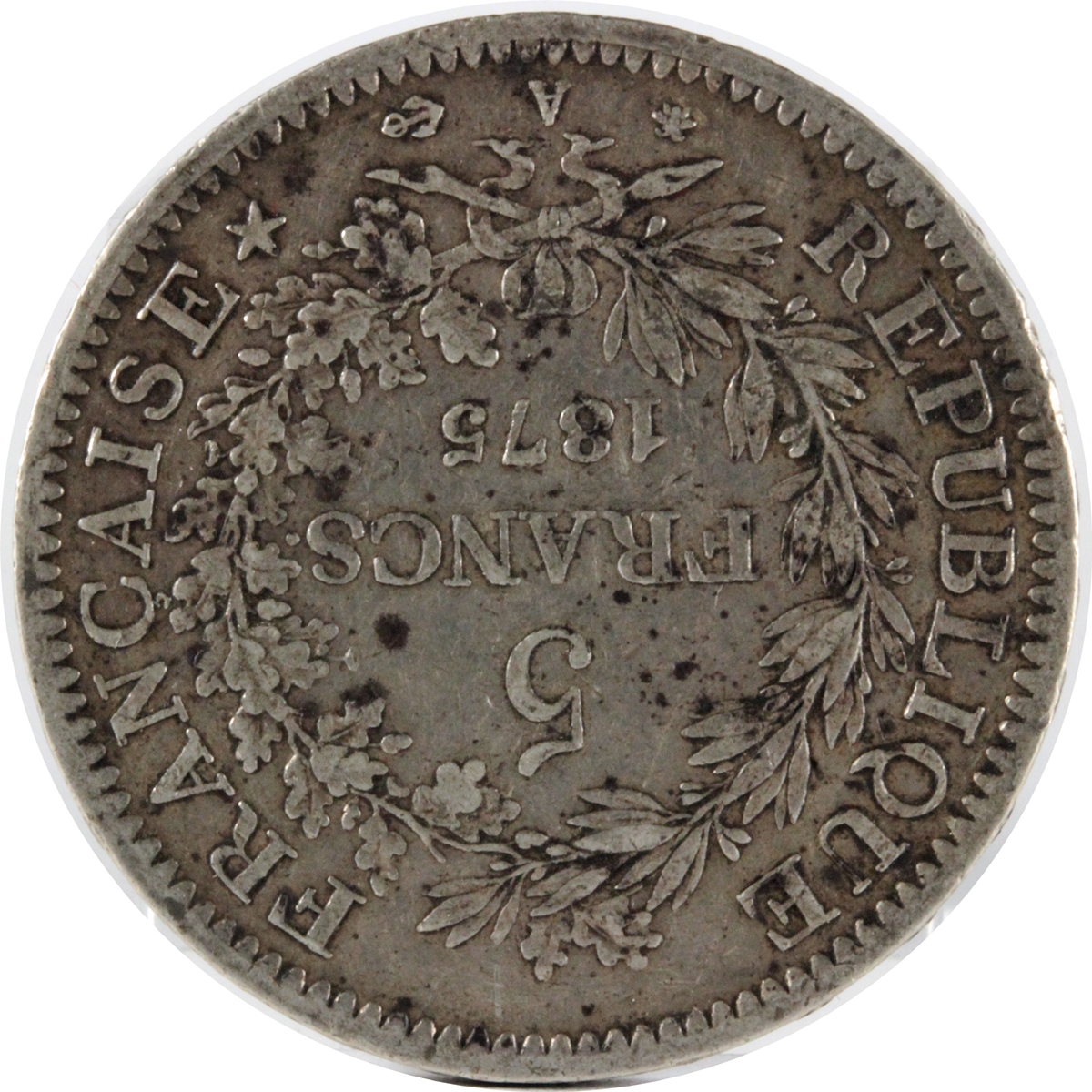 フランス 1875年 5FRANCS 銀貨 VF | ミスターコインズ
