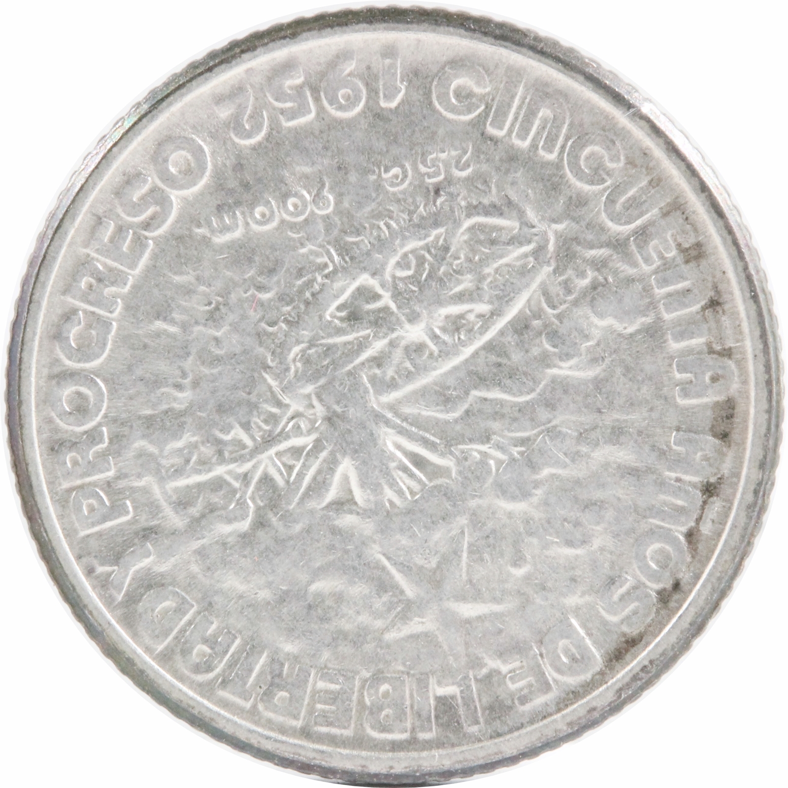 キューバ 1952年 10センタボス 銀貨 EF | ミスターコインズ