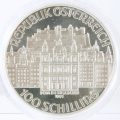 オーストリア 100シリング 1991年 銀貨 プルーフ 未使用 モーツァルト