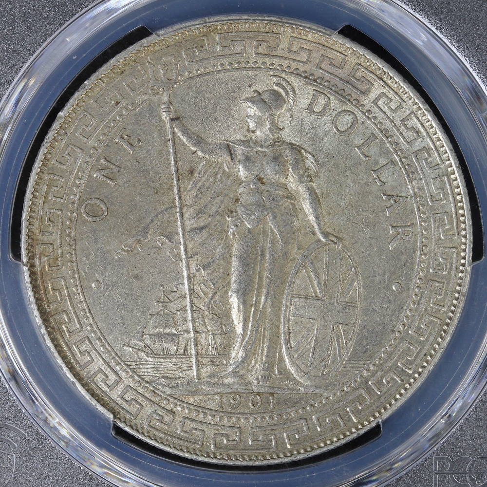 イギリス貿易銀 1901年B PCGS MS62 | ミスターコインズ