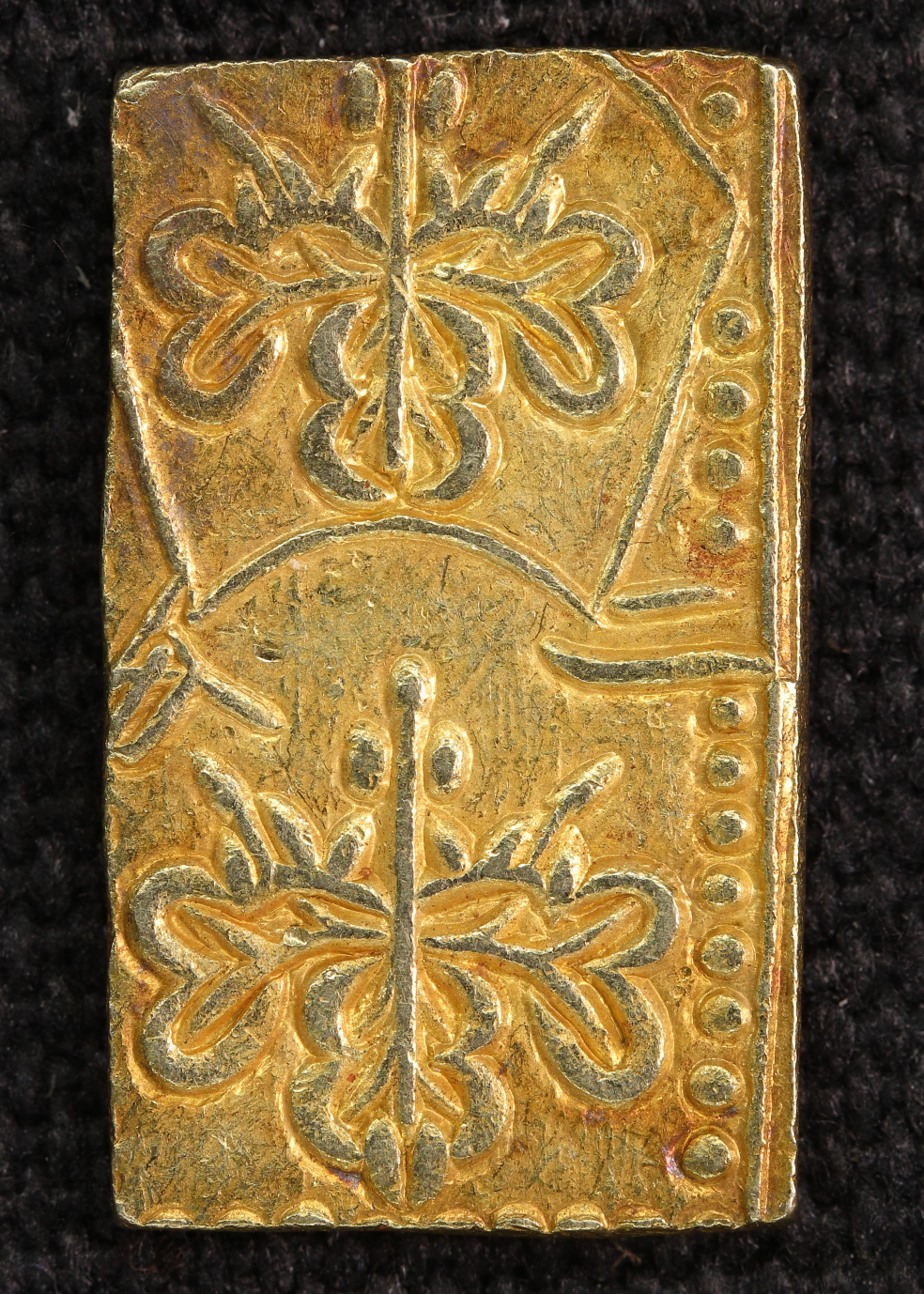 文政二分判金 真文二分 極美品 日本貨幣商協同組合鑑定書付き