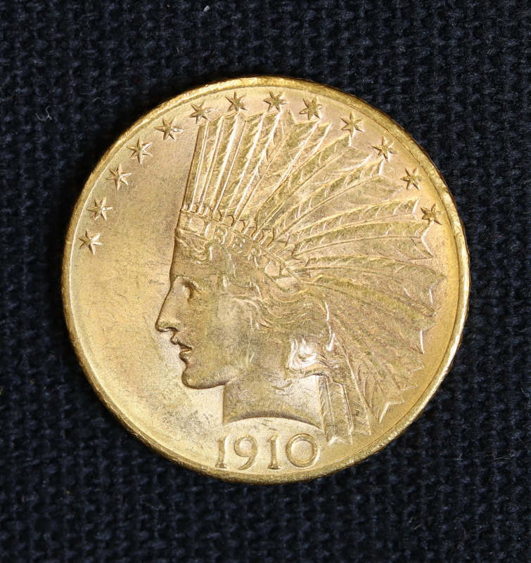 アメリカ インディアンヘッド金貨 10ドル （1910） | ミスターコインズ